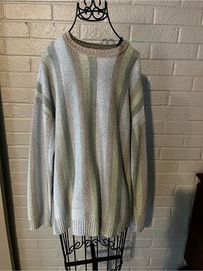 Show Me Your MuMu Pastel Stripe Crewneck Sweater